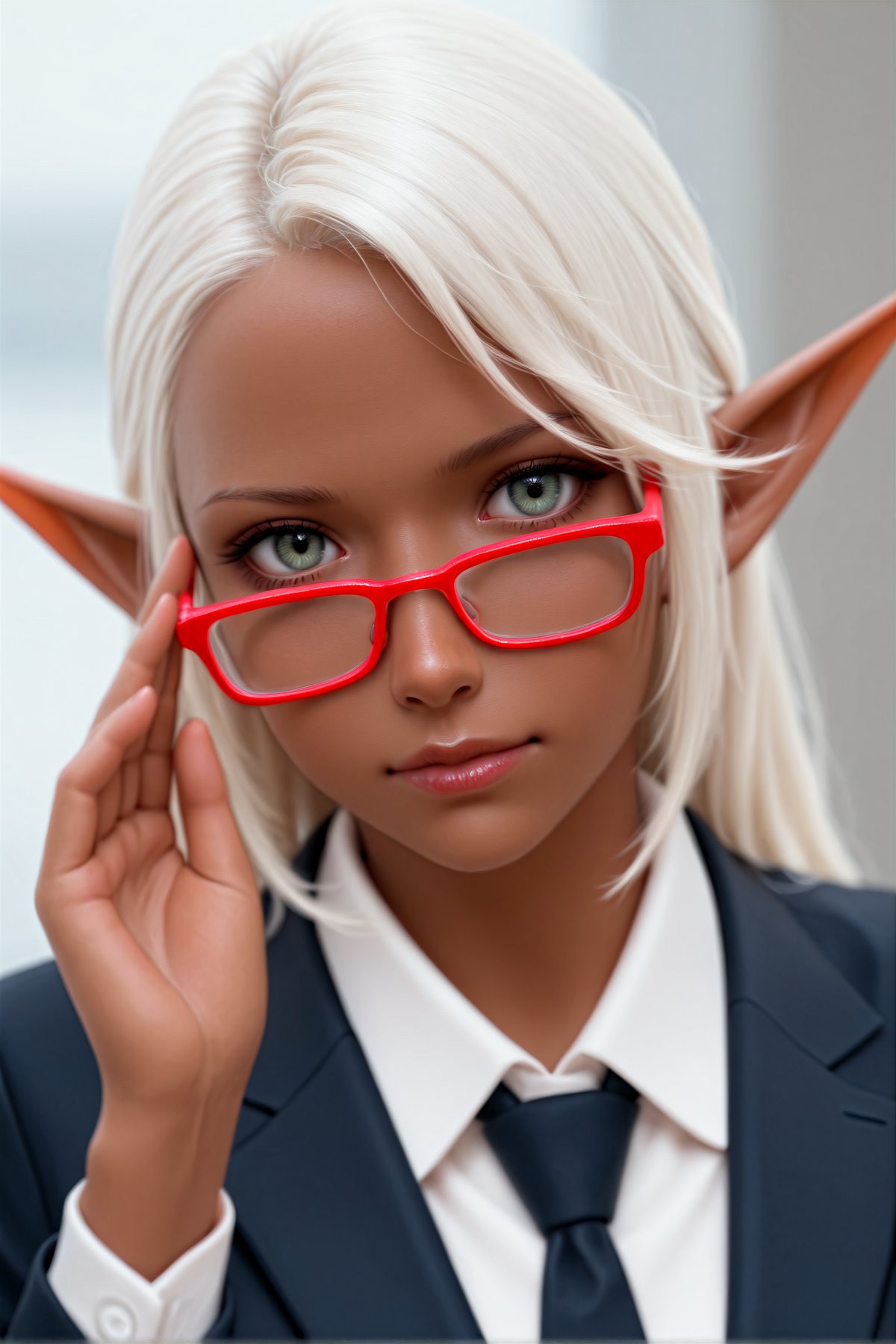 00112-1376726784-masterpiece,best quality,realistic,_1girl,elf,dark skin,business suit,adjusting eyewear,looking at viewer,red-framed eyewear.jpg